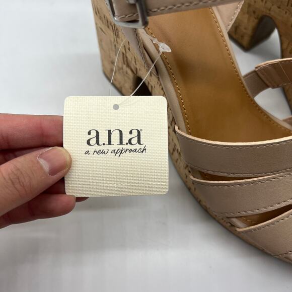 a.n.a Womens Billie Heeled Sandals Nude Color Size 10M - Picture 4 of 11